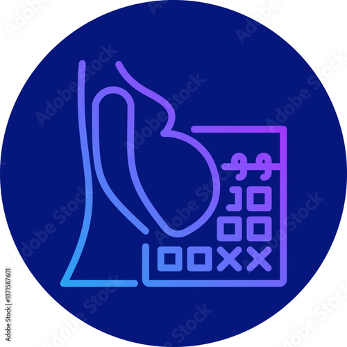 Maternity leave icon for employment, business, website, application, printing, document, poster design, etc