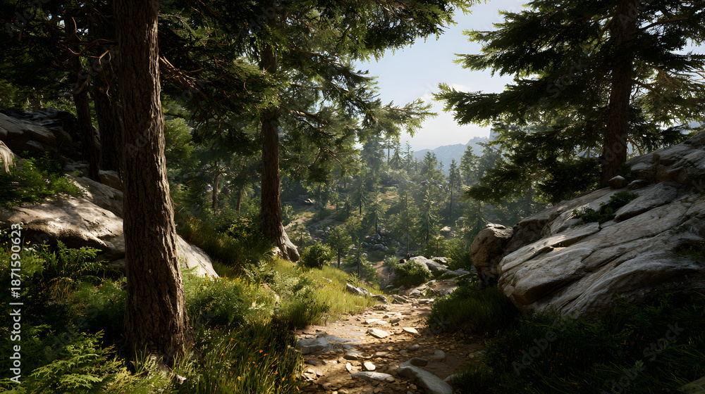 Fototapeta premium Environment forest plant green water