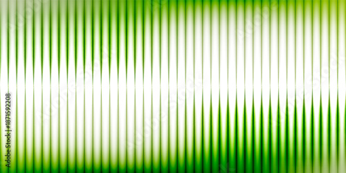Dark green neon gradient ribbed glass. Vector ribbed glass texture background. Mesh gradient. acrylic ribbed bath surface. Reeded glass background semitransparent overlay.