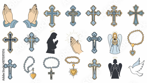 A collection of Christian symbols