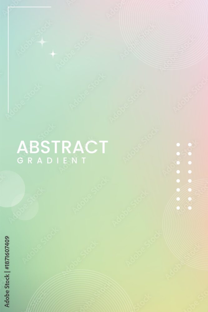 Obraz premium Light green soft gradient abstract background