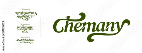 Font modern and simple design for logo , lettering , typography Alphabet 