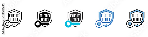 Encryption Key Icon Single Pack Multistyle