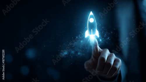 Empower your next venture with a powerful rocket launch, symbolizing innovation, growth, and boundless future possibilities for success.