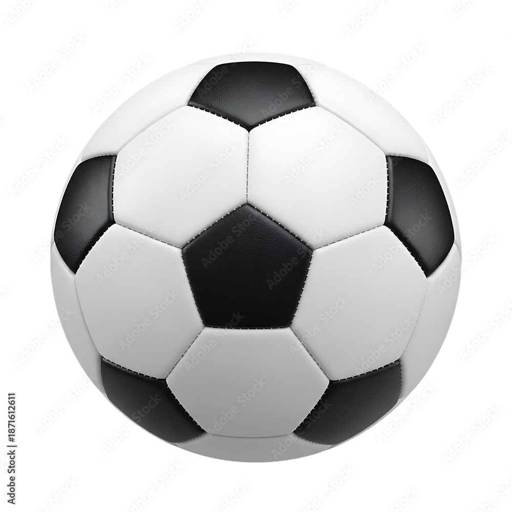 Fototapeta premium A soccer ball on transparent background
