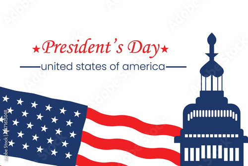 The President’s Day background design highlights patriotic elements with clean layouts and iconic symbols. Perfect for banners, presentations, social media posts, and promotional materials. The profes