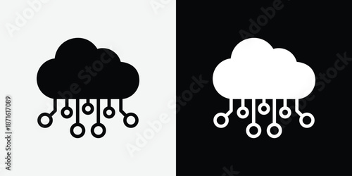 AI cloud service icon