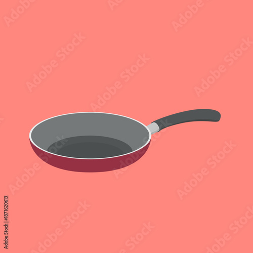 Illustration of a non stick frying pan