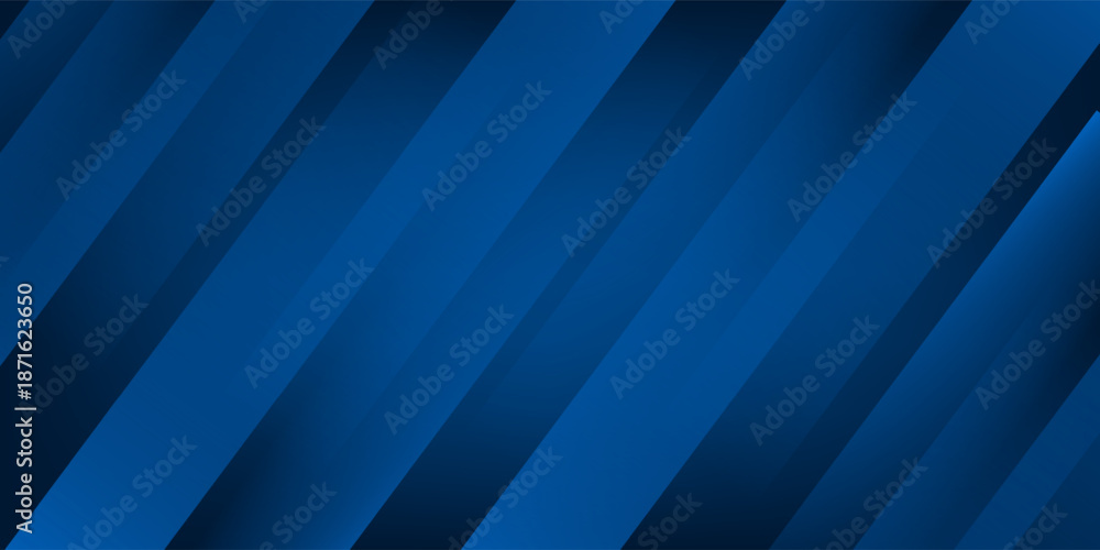Obraz premium Abstract blue vector background with stripes