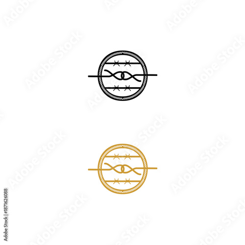 Barbed Wire Infinity Knot Emblem 