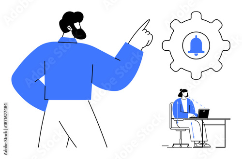 Notification system. Notification system features supporting team collaboration and task management. Notification system enabling smooth communication in workplaces. For business, productivity