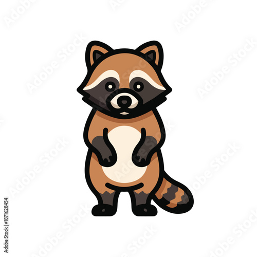 Happy brown puppy cartoon with a bone and smiling face