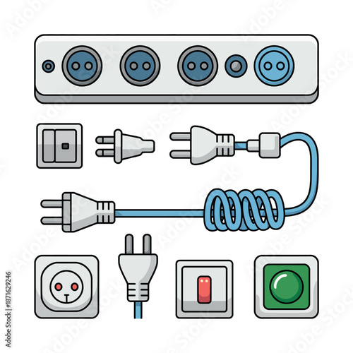 Electrical plugs and sockets for powering devices