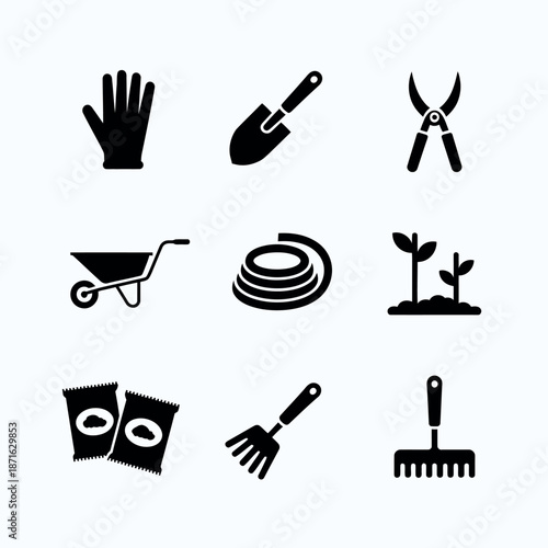 Gardening tools and accessories for planting and maintenance