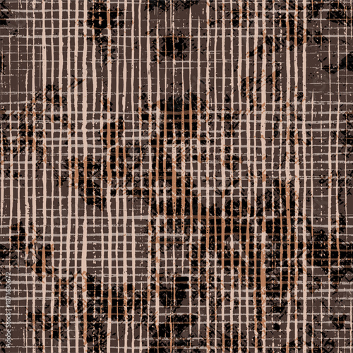 Seamless texture of burlap, canvas or jute, grunge vector background