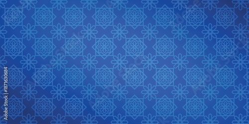 Blue Ramadan kareen seamless pattern Abstract vector islamic mubarak arabic and swatches oriental line texture modern simple wallpaper geometric diagonal design elements ornamental vector patterns