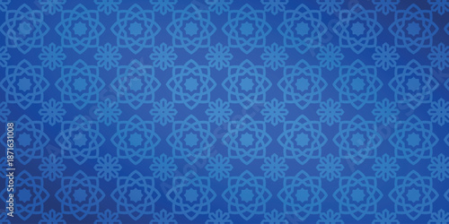 Blue Ramadan kareen seamless pattern Abstract vector islamic mubarak arabic and swatches oriental line texture modern simple wallpaper geometric diagonal design elements ornamental vector patterns
