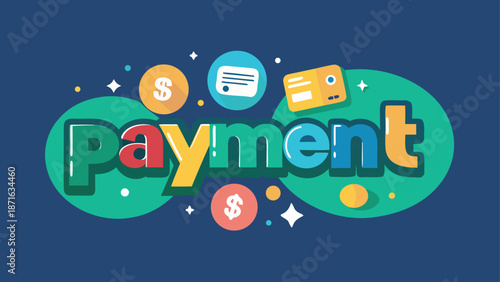 A playful kids logo for payment services with rounded letters and a modern design
