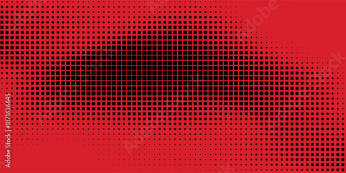 Dot red pattern screen led light gradient texture background. Abstract technology big data digital background. 3d rendering.