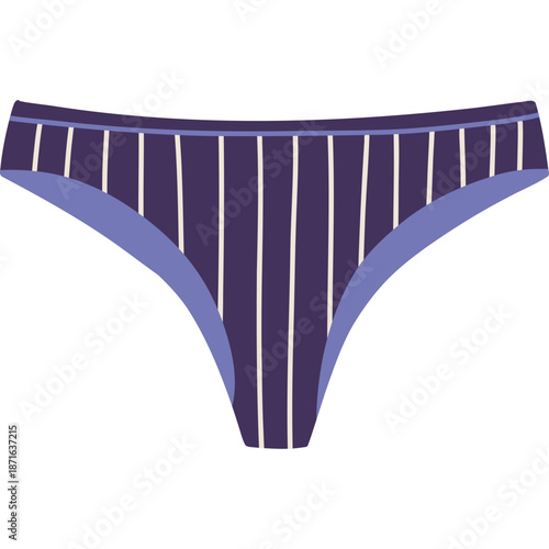 Striped Thong Underwear
