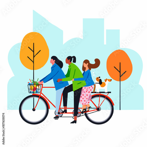 cycling in the city