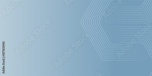 Abstract hexagon lines on gray background. Geometric stripe line art design for poster, brochure, cover, website, banner.