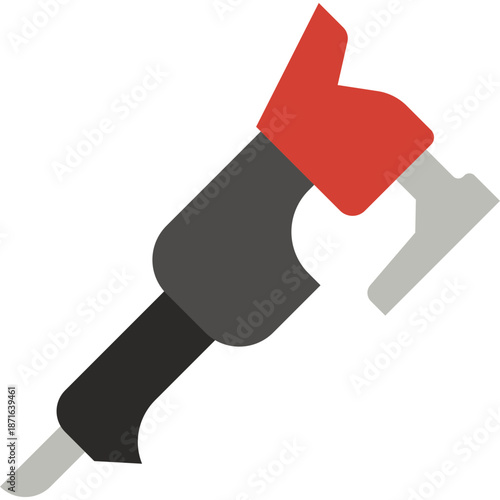 Stylized Jackhammer Icon