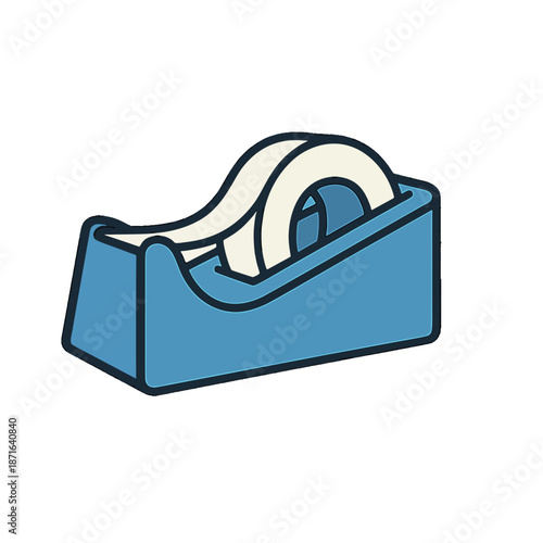 Blue Desk Tape Dispenser.