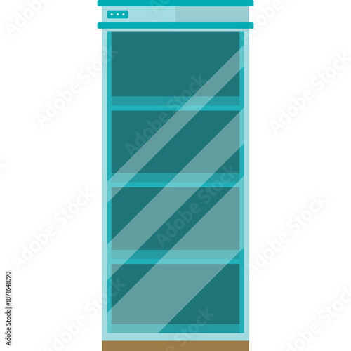 Tall Glass Display Cabinet