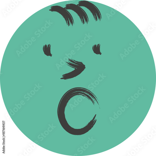 Surprised cartoon face