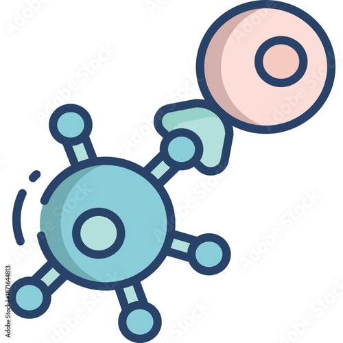Virus or molecule icon