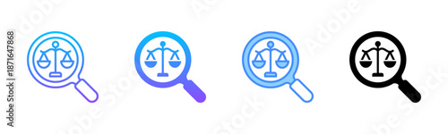 Analysis Multi Style Icon Set