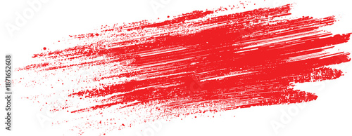 Rad thick brush strokes in red, yellow and green on a rad color on white and transparent backgroun  brush stroke banner background