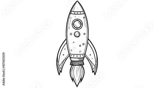 Simple rocket sketch