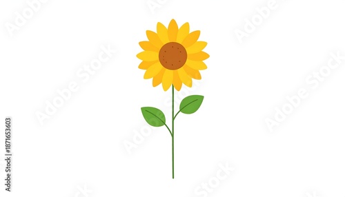 Simple sunflower illustration