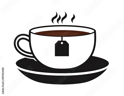 Simple tea cup graphic