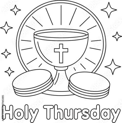 Holy Thursday Christian Symbolism Illustration