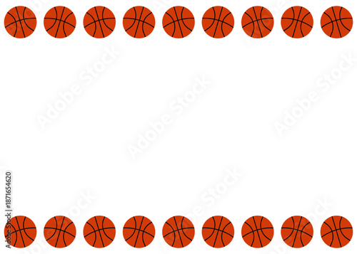 バスケットボールのフレームイラスト