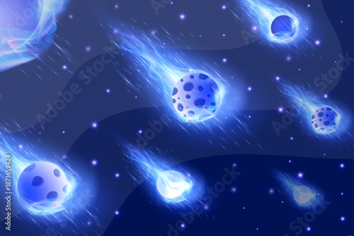 abstract background with glowing circles