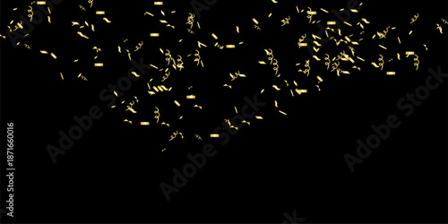 Golden Confetti Corner Accents for Elegant Invitation Cards and Minimalist Party Designs