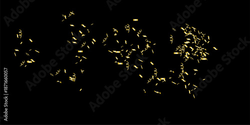Dynamic Red and Golden Rectangular Confetti Explosion for Party Events and Grand Openings
