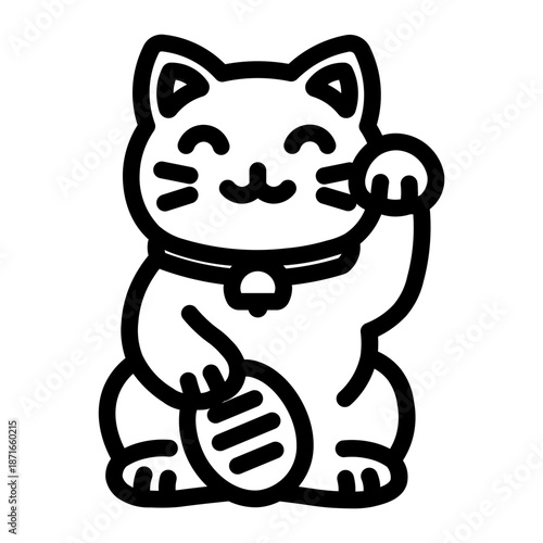 Lucky Cat Line Icon