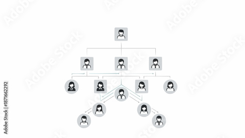 Organizational Chart Showing Hierarchy and Team Structure.