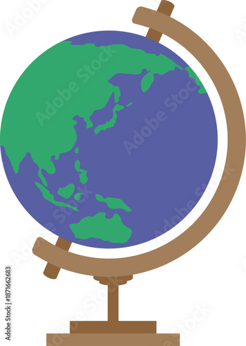 地球儀のイラスト