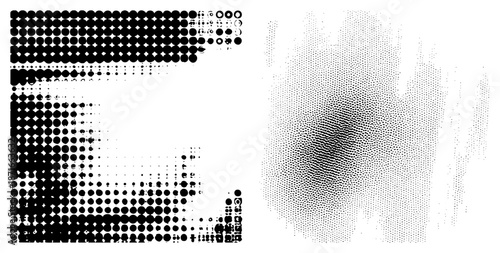 Abstract Halftone Dot Gradient Design