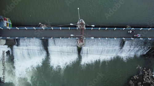 Katulampa Dam or Katulampa Water Dam is very important to start controlling the flow of Ciliwung River water from Bogor to Jakarta. Bendungan Katulampa.