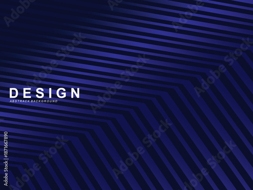 Premium background design with diagonal dark blue stripes pattern. Vector horizontal template for digital lux business banner, contemporary formal invitation, luxury voucher, prestigious gift certific
