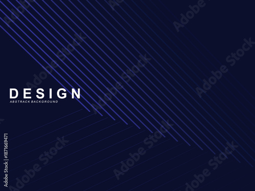 Premium background design with diagonal dark blue stripes pattern. Vector horizontal template for digital lux business banner, contemporary formal invitation, luxury voucher, prestigious gift certific