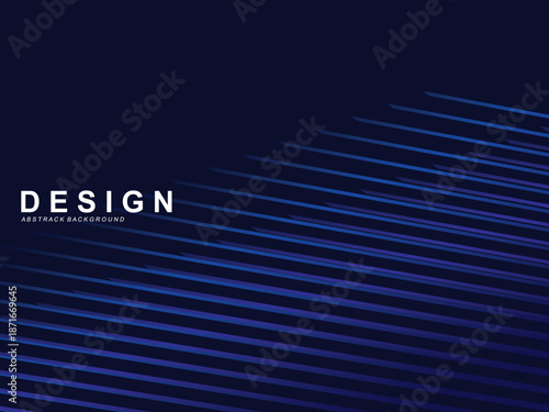 Premium background design with diagonal dark blue stripes pattern. Vector horizontal template for digital lux business banner, contemporary formal invitation, luxury voucher, prestigious gift certific