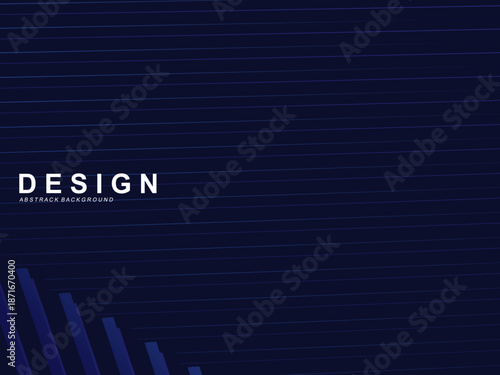 Premium background design with diagonal dark blue stripes pattern. Vector horizontal template for digital lux business banner, contemporary formal invitation, luxury voucher, prestigious gift certific